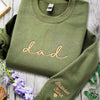 Custom Mama Embroidered Sweatshirt with Kids Names Sleeves HCMD0263