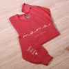 Custom Mama Embroidered Sweatshirt with Kids Names Sleeves HCMD0263