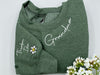 Custom Mama Embroidered Sweatshirt with Kids Names Sleeves HCMD0263