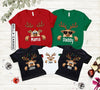 Personalized Christmas Family Sweatshirt Reindeer Family Christmas Shirt HCMD0232